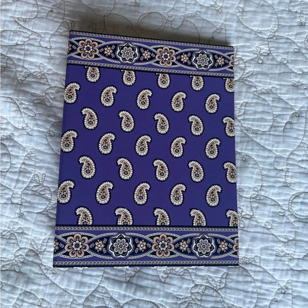 Vera Bradley Purple Paisley Binder